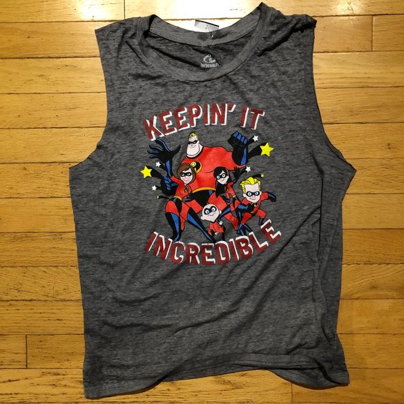 Brand New Women's Disney Incredibles 2 Muscle Tank Top - Picture 1 of 6